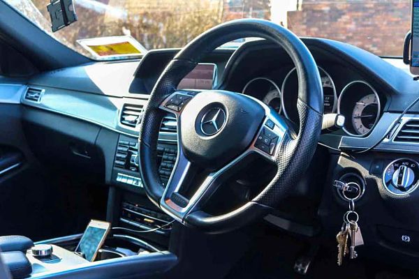 Interior picture of highly maintained Mercedes